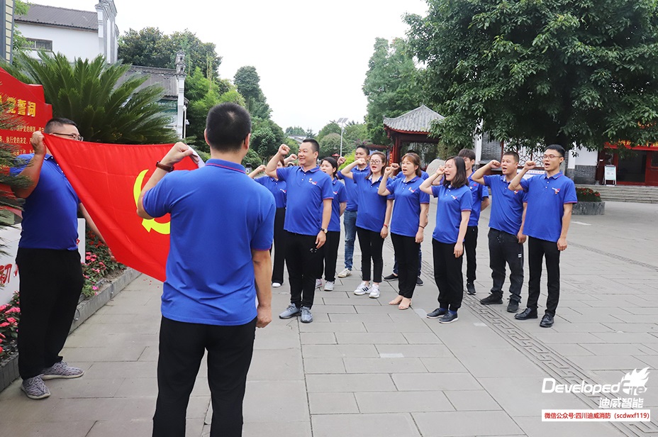 【庆祝建党百年 传承红色基因】迪威党支部赴战旗村进建党史文化心灵